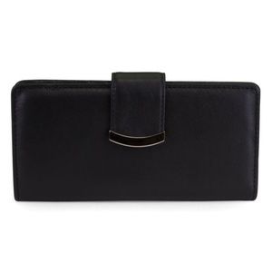 NWT Mundi Leather Slim Clutch RFID Blocking Wallet